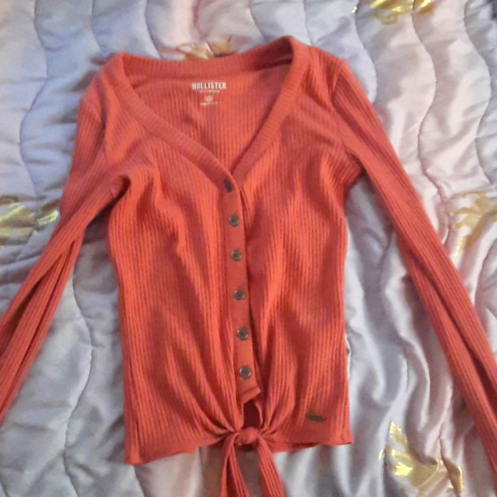 Hollister XS long sleeve pink